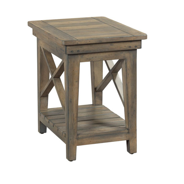 Rosalind Wheeler Table De Bout En Bois Massif Avec Rangement Cecilee